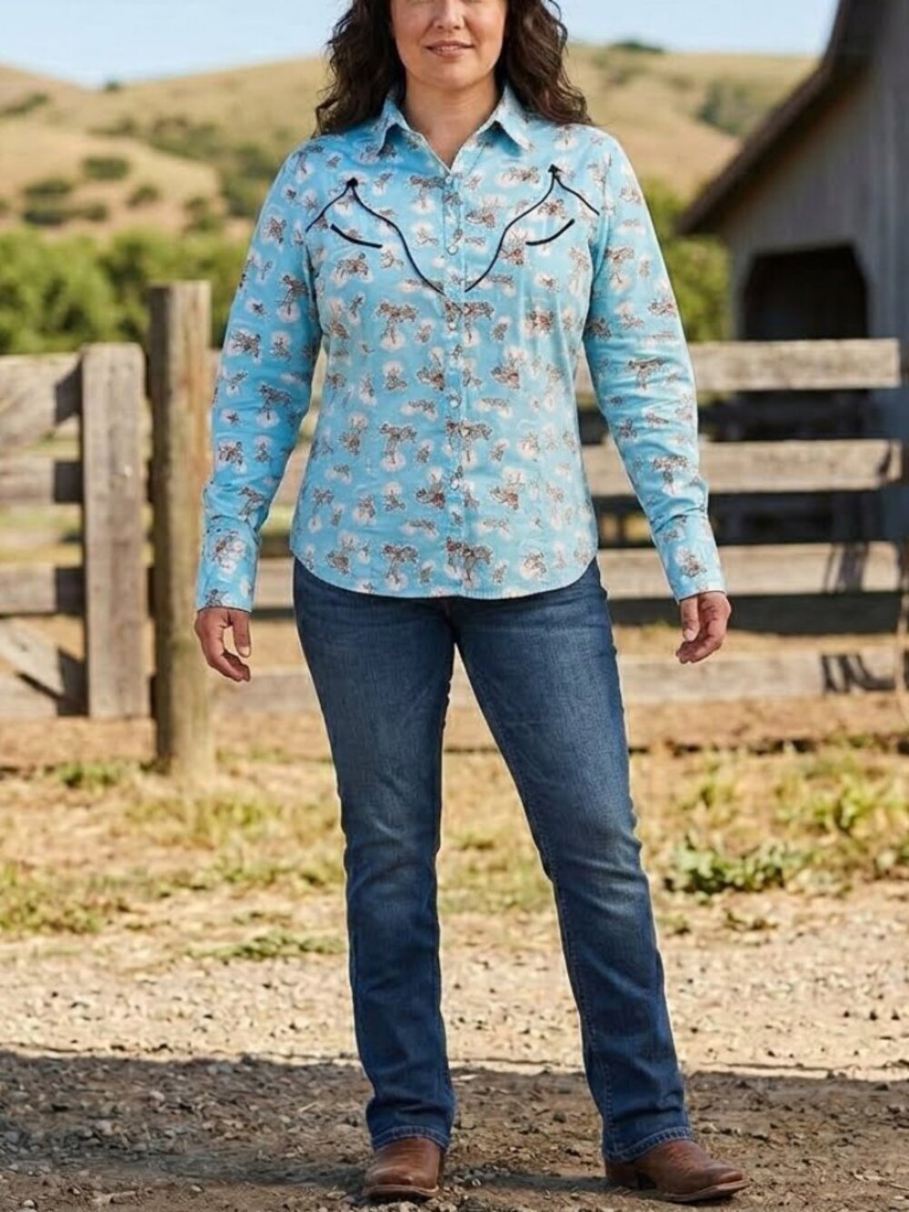 Roper Pearl Snap Western Shirt
